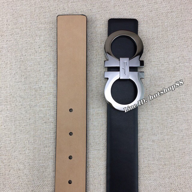 菲拉格慕男士皮帶 Ferragamo牛皮磨砂扣腰帶  jjp1739